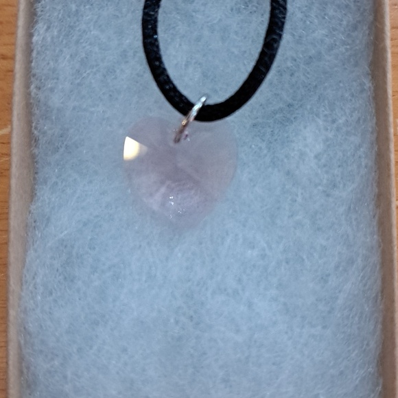 Jewelry - Morning Violet Crystal Heart Necklace